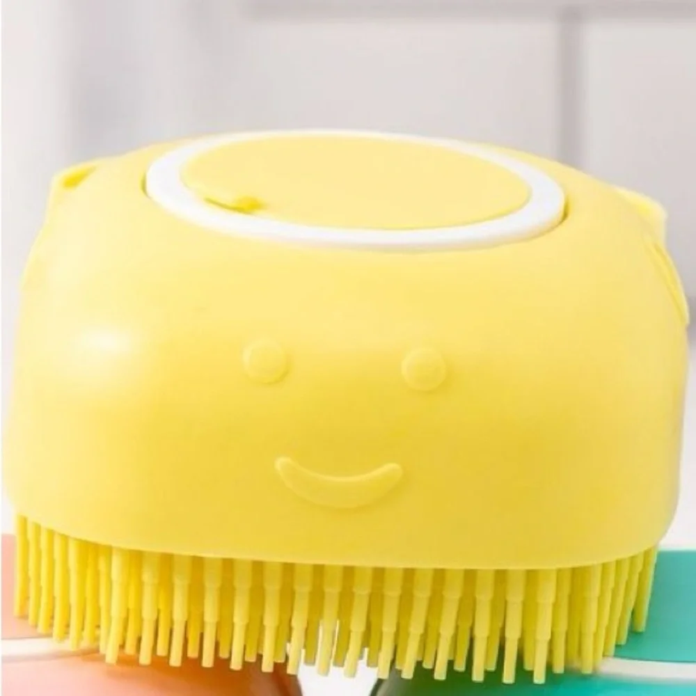 Grooming Bath Scrubber Shampoo Brush + CAT STICKERS 😻